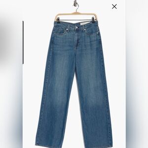 Lori Mid Rise Wide Leg Jeans Sz 33